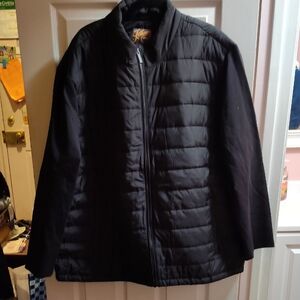 Men's Black Quilted Puffer Jacket